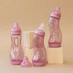 Difrax Babyfles 250 Ml Natural - Anti-Colic - Roze - 2 Stuks -Pasgeborenen En Jonge Kinderen 1200x1200 76