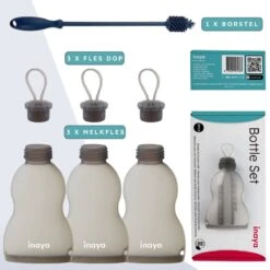 Moedermelk Bewaarzakjes – Herbruikbaar – Met Flessenborstel - Moedermelkflesjes Borstkolf - 3 Stuks X 250 ML - BPA Vrij -Pasgeborenen En Jonge Kinderen 1200x1200 839