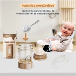 Twinky® Bottlewarmer GO – Draagbare Baby Flessenwarmer Voor Onderweg En Thuis – Incl. PPSU-Kwaliteit Babyflesje + Poederdoosje – USB-C Oplaadbaar 16 Twinky® Bottlewarmer GO – Draagbare Baby Flessenwarmer Voor Onderweg En Thuis – Incl. PPSU-Kwaliteit Babyflesje + Poederdoosje – USB-C Oplaadbaar -Pasgeborenen En Jonge Kinderen 1200x1200 84