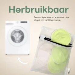 Wasbare Zoogcompressen - Cup B T/m E - Herbruikbare Borstcompressen Wasbaar - Inclusief Waszak&Opbergetui - 16 Stuks - Wit & Groen 15 Wasbare Zoogcompressen - Cup B T/m E - Herbruikbare Borstcompressen Wasbaar - Inclusief Waszak&Opbergetui - 16 Stuks - Wit & Groen -Pasgeborenen En Jonge Kinderen 1200x1200 871