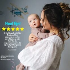 Zoogcompressen Wasbaar Met Etui En Waszakje - Wasbare Borstcompressen - 16 Stuks - ø12cm -Pasgeborenen En Jonge Kinderen 1200x1200 881