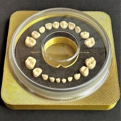 Tandendoosje En Fotolijstje Inéén - Firsty Square Basic - Kleur: Goud/Zilver - Inclusief Logboekje NL, Hoera-Sticker En Gratis Verzending