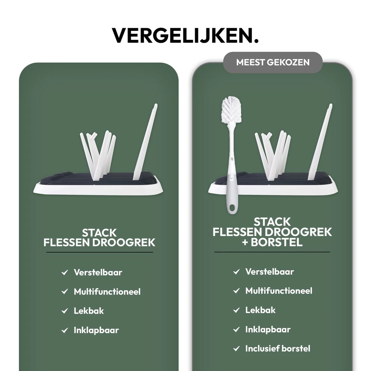 STACK Flessen Droogrek | Zwart - Geschikt Voor Flessen En Doppen - Droogrek Voor Flessen - Baby Flessenrek - Afdruiprek Baby - Drying Rack - Babyfles Droogrek - Afdruiprek Fles Met Lekbak - Afdruiprek - Babyflessen - Flessenrek 5 STACK Flessen Droogrek | Zwart - Geschikt Voor Flessen En Doppen - Droogrek Voor Flessen - Baby Flessenrek - Afdruiprek Baby - Drying Rack - Babyfles Droogrek - Afdruiprek Fles Met Lekbak - Afdruiprek - Babyflessen - Flessenrek - Afbeelding 5