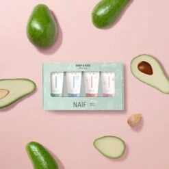 Naïf Miniset - Cadeauverpakking - 4 X 15ml - Met Natuurlijke Ingrediënten -Pasgeborenen En Jonge Kinderen 1200x1200 995