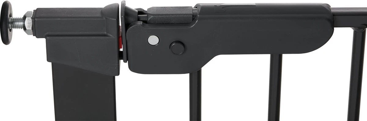BabyDan Traphek Deurhek Klemhek Premier All In One Max. 151cm - ZWART Incl Wallcups - Metaal - 73cm Hoog - Traphek Zonder Boren - Klembevestiging – Veiligheidshek - Max. Secure Gate – Eenvoudig Te Installeren - 2 Kanten Openen 4 BabyDan Traphek Deurhek Klemhek Premier All In One Max. 151cm - ZWART Incl Wallcups - Metaal - 73cm Hoog - Traphek Zonder Boren - Klembevestiging – Veiligheidshek - Max. Secure Gate – Eenvoudig Te Installeren - 2 Kanten Openen - Afbeelding 4