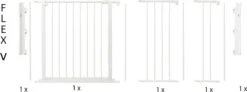 BabyDan - Flex V- Max 125cm Wit - Hoektraphek - Hoog 72cm Deur:72 Cm - Section :20 Cm - Section :33 Cm - Muurbev. : 4 Cm 11 BabyDan - Flex V- Max 125cm Wit - Hoektraphek - Hoog 72cm Deur:72 Cm - Section :20 Cm - Section :33 Cm - Muurbev. : 4 Cm -Pasgeborenen En Jonge Kinderen 1200x446