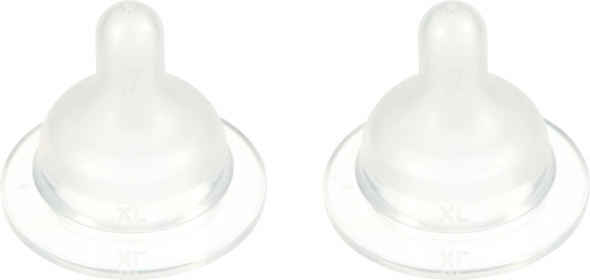 Difrax Flessenspeen Papspeen Wide/Breed - Maat XL - 2 Stuks 1 Difrax Flessenspeen Papspeen Wide/Breed - Maat XL - 2 Stuks