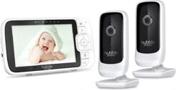 Merkloos Babyfoon - Incl 2 Cameras' - Nightvision En Temperatuursensor - Terugspreekfunctie