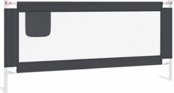 VidaXL Bedhekje Peuter 200x25 Cm Stof Donkergrijs -Pasgeborenen En Jonge Kinderen 1200x644 1