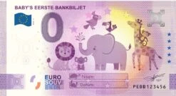 0 Euro Biljet 2022 - Baby's Eerste Bankbiljet