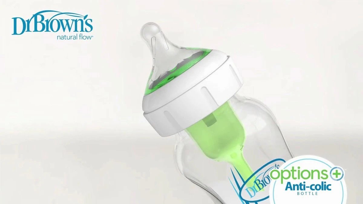 Dr. Brown's Options+ Anti-colic Bottle Brede Hals Fles - 270 Ml 2 Dr. Brown's Options+ Anti-colic Bottle Brede Hals Fles - 270 Ml - Afbeelding 2