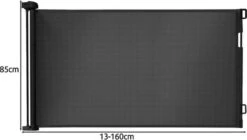 YUNICS® Traphekje - Veiligheidshek - Traphek - Oprolbaar - Met Klimbevestiging - Universeel - Zwart -Pasgeborenen En Jonge Kinderen 1200x679 1