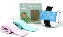 Amaeze Gehoorbescherming Kinderen – Gehoorbescherming Baby - Oorkappen Voor Baby En Peuter –Iinclusief Drie Kleuren Verstelbare Banden