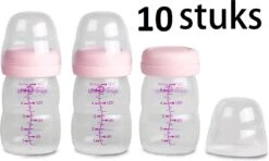 Spectra Moedermelk Flesjes – 10 Stuks - 160ml - Borstvoeding Flesjes - BPA Vrij - Bewaarflesjes Voor In Diepvries En Koelkast