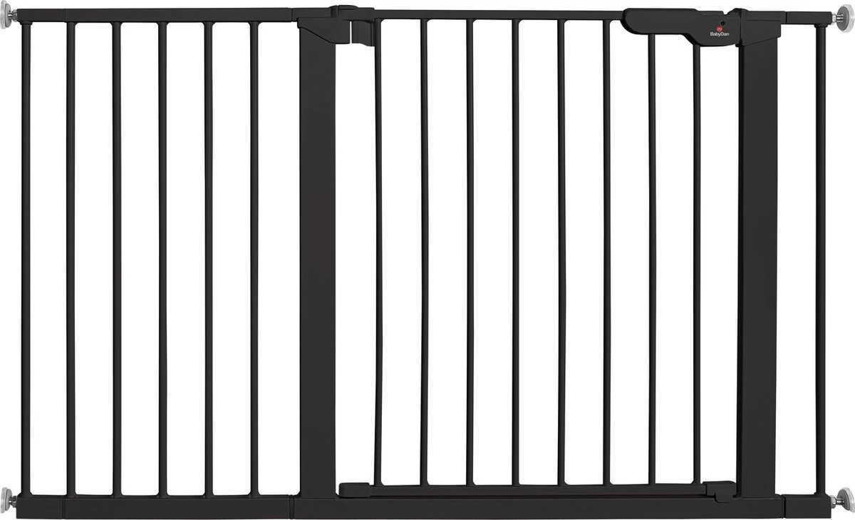 BabyDan Traphek Deurhek Klemhek Premier All In One Max. 151cm - ZWART Incl Wallcups - Metaal - 73cm Hoog - Traphek Zonder Boren - Klembevestiging – Veiligheidshek - Max. Secure Gate – Eenvoudig Te Installeren - 2 Kanten Openen 6 BabyDan Traphek Deurhek Klemhek Premier All In One Max. 151cm - ZWART Incl Wallcups - Metaal - 73cm Hoog - Traphek Zonder Boren - Klembevestiging – Veiligheidshek - Max. Secure Gate – Eenvoudig Te Installeren - 2 Kanten Openen - Afbeelding 6