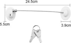 Deur - Raam Beveiliging Met Sterke 3M Tape & Reservesleutel - Wit Kast Lade Koelkast Slot - Baby Beveiliging -- Kinderslot Kinderbeveiliging - Raam Veiligheid 28 Deur - Raam Beveiliging Met Sterke 3M Tape & Reservesleutel - Wit Kast Lade Koelkast Slot - Baby Beveiliging -- Kinderslot Kinderbeveiliging - Raam Veiligheid -Pasgeborenen En Jonge Kinderen 1200x731 4