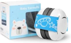 Baby Gehoorbescherming - Blauw - Oorbeschermers Voor Baby's - Verstelbare Baby Gehoorbescherming - SNR 25dB