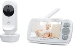 Motorola Nursery Babyfoon - Met Camera - VM34 - 4.3-Inch Kleurendisplay - Infrarood Nachtzicht - Terugspreekfunctie - Slaapliedjes -Pasgeborenen En Jonge Kinderen 1200x762 1