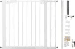 Babydan Premier PLUS Klemhekje 86 T/m 93,3 Cm Wit 2 Spijlen Aan 1 Kant