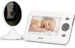 Alecto DVM-140 - Babyfoon Met Camera - Temperatuurweergave - Wit -Pasgeborenen En Jonge Kinderen 1200x780