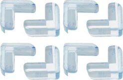 Hoekbeschermers - Transparant - Voor Kinderen, Peuters & Baby's - Optimale Veiligheid - Siliconen Tafelhoek Beschermers - Zelfklevende Buffers - 16 Stuks ( 2 X 8 Stuks) -Pasgeborenen En Jonge Kinderen 1200x784 3