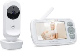 Motorola Nursery Babyfoon - Met Camera - VM34 - 4.3-Inch Kleurendisplay - Infrarood Nachtzicht - Terugspreekfunctie - Slaapliedjes -Pasgeborenen En Jonge Kinderen 1200x793 3