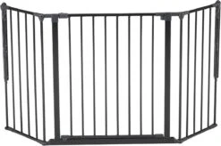 Babydan Traphekje Haardbescherming Flex M Veiligheids Afscheiding 90 - 146 Cm Metaal Zwart