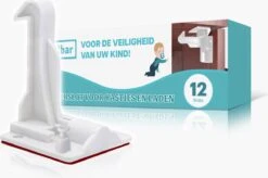 Nelbar- Kinderslot Kastjes- 12 Stuks- Ladebeveiliging- Kastbeveiliging- Kastslot- Onzichtbaar- Verbeterde Versie - Dubbele Vergrendeling