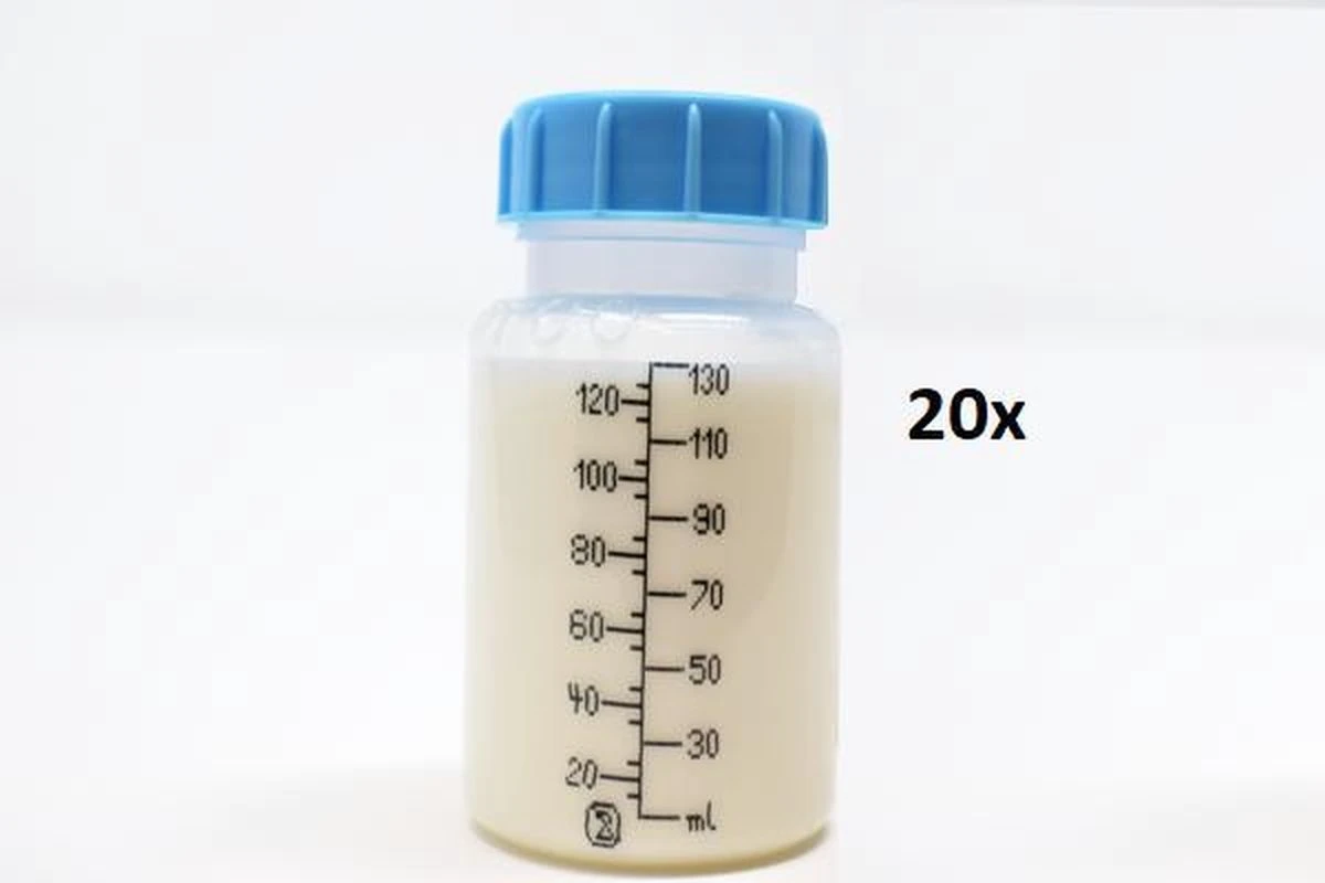 20x Beldico Wegwerp Moedermelk Flesje 130ml 1 20x Beldico Wegwerp Moedermelk Flesje 130ml