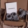Baby Rammelaar Olifant Met Zachte Schoentjes Geschenkset Met Geboortekaart Baby - Kraamcadeau Unisex Jongen Meisje - Baby Cadeau - Geboorte Cadeau - Babyshower - Baby Geschenkset - Kraamcadeau - Kraampakket