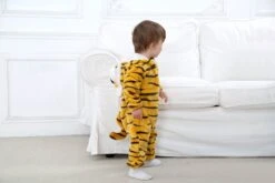 Budino Baby Romper Pyjama Onesie Tijger - Bruin - Maat 90 -Pasgeborenen En Jonge Kinderen 1200x800 314