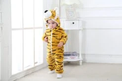 Budino Baby Romper Pyjama Onesie Tijger - Bruin - Maat 90 -Pasgeborenen En Jonge Kinderen 1200x800 315
