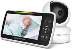 Babyfoon Met Camera - 5.0 Inch Scherm - Nederlands Display - Zonder Wifi En App - Temperatuursensor - Nachtzicht - Talk Back Functie - 8 Slaapliedjes - -Pasgeborenen En Jonge Kinderen 1200x818 2