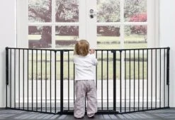 Babydan Flex L Veiligheidsafscheiding Haardbeschermer - Metaal Zwart 90 - 223 Cm -Pasgeborenen En Jonge Kinderen 1200x820 2