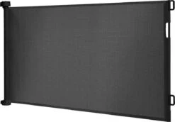 YUNICS® Traphekje - Veiligheidshek - Traphek - Oprolbaar - Met Klimbevestiging - Universeel - Zwart -Pasgeborenen En Jonge Kinderen 1200x835 2