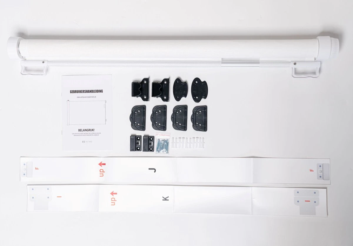 Balloe Oprolbaar Traphekje – Veiligheidshekje - Kinderhekje – Babyhekje – Traphek – Hondenhek – Wit 6 Balloe Oprolbaar Traphekje – Veiligheidshekje - Kinderhekje – Babyhekje – Traphek – Hondenhek – Wit - Afbeelding 6