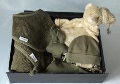Cadeau Baby, Knuffeldoek Beer, Badcape, Slab, Speendoek, Mutsje, Kraamcadeau Jongen, Kraammand
