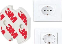 Vardaan Zelfklevende Stopcontactbeveiliging 10 Stuks - Elektriciteit Beveiliging - Combi-Label Stopcontactbeveiliging - Stopcontactbescherming - Kinderbeveiliging - Kind & Baby -Pasgeborenen En Jonge Kinderen 1200x844 1