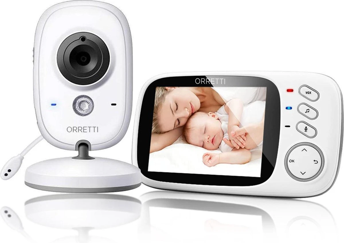 Orretti® V8 Babyfoon Met Camera - EXTRA Batterij Inbegrepen - Nederlandse Handleiding - Groot LCD Scherm - Sterk Zendbereik - Upgrade Versie 1 Orretti® V8 Babyfoon Met Camera - EXTRA Batterij Inbegrepen - Nederlandse Handleiding - Groot LCD Scherm - Sterk Zendbereik - Upgrade Versie