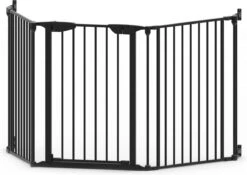 Noma 5 Panelen Veiligheidshek - Roomdivider - Tot 315 Cm - Zwart -Pasgeborenen En Jonge Kinderen 1200x849 2