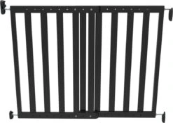 Noma Uitschuifbaar Traphekje - Veiligheidshekje - Zwart - Hout