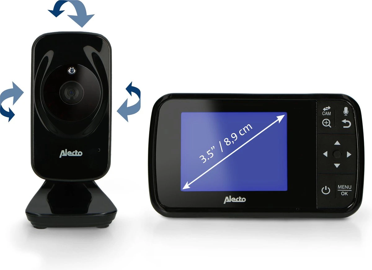 Alecto DVM135BK - Babyfoon Met Camera - Temperatuurweergave - Zwart 10 Alecto DVM135BK - Babyfoon Met Camera - Temperatuurweergave - Zwart - Afbeelding 10