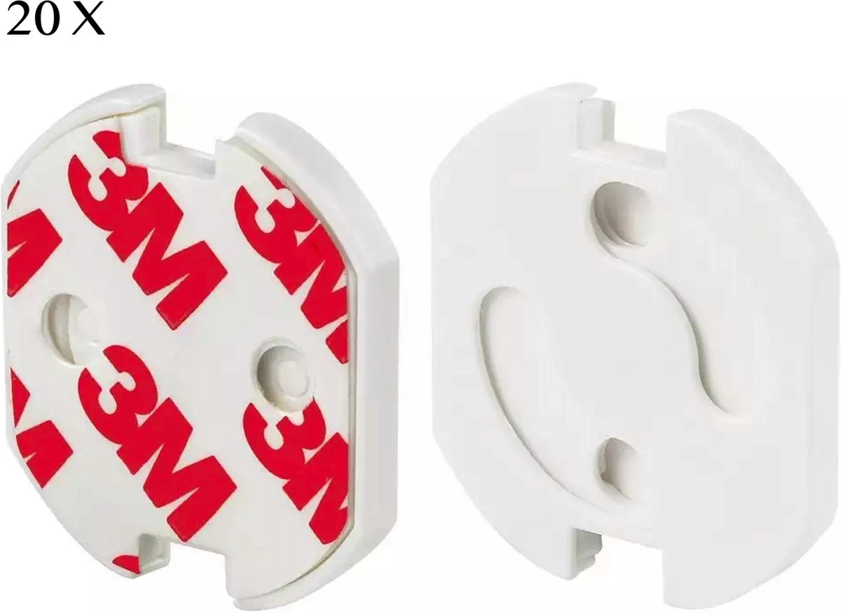 Merkloos 20x Stopcontact Beveiliging – Bescherming Stopcontact – Veiligheid Voor De Baby – Zelfklevend – EU Stopcontact - Wit 1 Merkloos 20x Stopcontact Beveiliging – Bescherming Stopcontact – Veiligheid Voor De Baby – Zelfklevend – EU Stopcontact - Wit