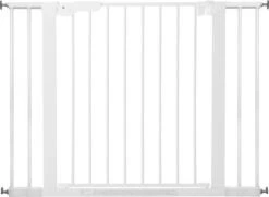 BabyDan - Premier- PLUS - Wit - Klemhek Met 4 Spijlen H 72cm Br 99 Tot106 3cm Zonder Boren