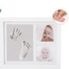 Femur® - Kraamcadeau - Fotolijst Met Handafdruk – Fotolijst Met Voetafdruk – Baby Fotolijstje – Babyshower – Geboorte Van Een Kind – Baby Kleiafdruk – Cadeau Voor Een Baby