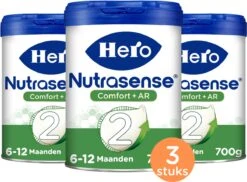 Hero Baby Nutrasense Comfort+ 2 (6+ Maanden) - Flesvoeding - 3 Stuks -Pasgeborenen En Jonge Kinderen 1200x886