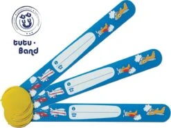 Tutu-Band® Polsbandjes - Set Van 2 SOS Naambandjes Voor Kinderen - Vliegtuig