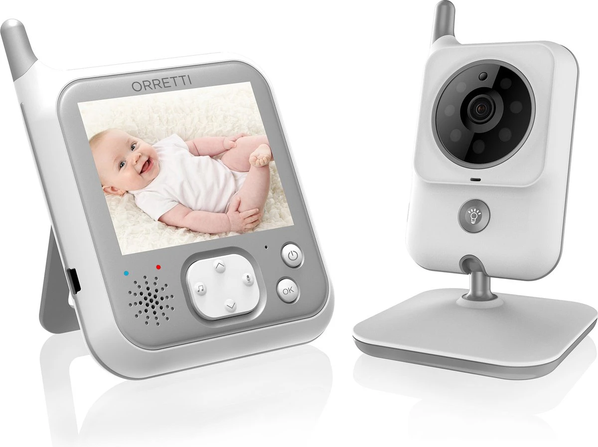 Orretti® V9 Babyfoon Met Camera Met Nachtlampje - Krachtige Batterij - Beter Zendbereik - Groot LCD Scherm - Terugspreekfunctie - Temperatuurbewaking - Slaapliedjes - Lange Afstand En Hoge Batterij Capaciteit - Wit 1 Orretti® V9 Babyfoon Met Camera Met Nachtlampje - Krachtige Batterij - Beter Zendbereik - Groot LCD Scherm - Terugspreekfunctie - Temperatuurbewaking - Slaapliedjes - Lange Afstand En Hoge Batterij Capaciteit - Wit