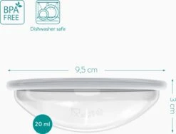 Navaris Opvangbekers Voor Borstmelk X4 - Siliconen En Polypropyleen Opvangbekers Voor Borstvoeding - Opvangen En Bewaren Van Moedermelk -Pasgeborenen En Jonge Kinderen 1200x912