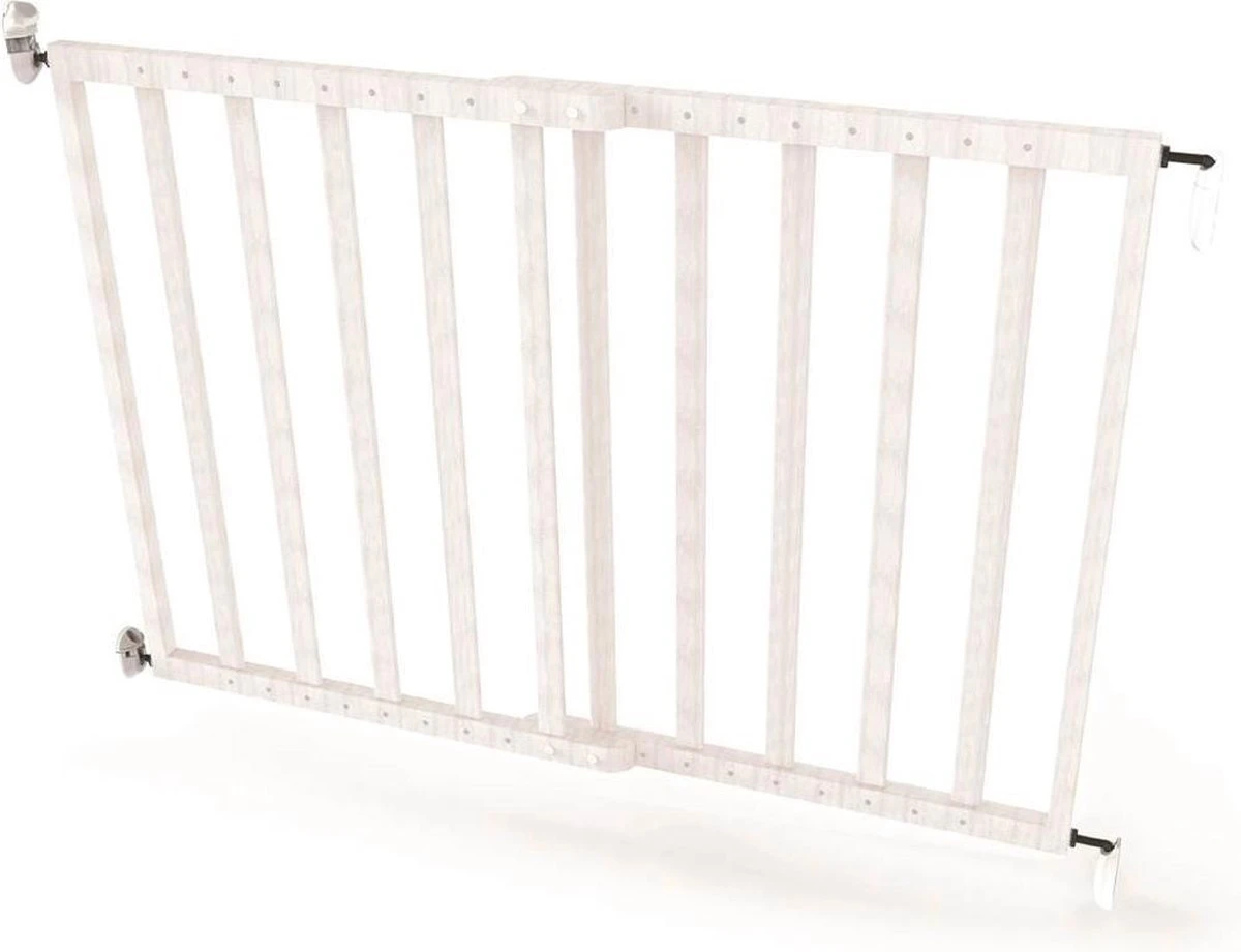 Noma Veiligheidshekje Verstelbaar 63.5-106 Cm Hout Wit 94153 7 Noma Veiligheidshekje Verstelbaar 63.5-106 Cm Hout Wit 94153 - Afbeelding 7